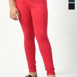KAYU Girls Pack Of 3 Churidar Length Leggings-picture-29