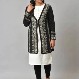 W Black Printed Reversible Cardigan-picture-34