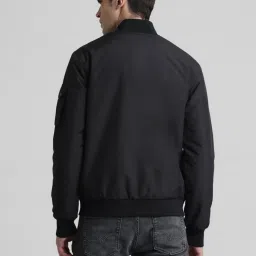 Jack & Jones Black Regular Fit Bomber Jacket image 3
