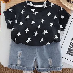 StyleCast x Revolte Boys Star Printed T-shirt With Capris-image-44