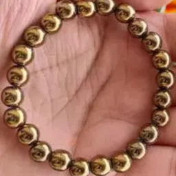 Apnisanskriti Golden Pyrite Healing Stone Bracelet-picture-17