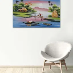 999store Multicolor Vietnam Tradition Canvas Painting-47