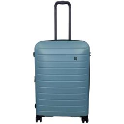 It luggage Smokey Blue 8 Wheels Medium Hard Cabin Trolley Bag-image-84