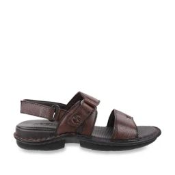 Mochi Men's Tan Back Strap Sandals-image-35
