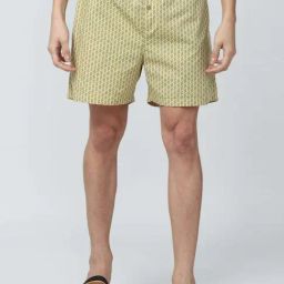 Peter England Yellow Cotton Regular Fit Printed Boxers-image-58