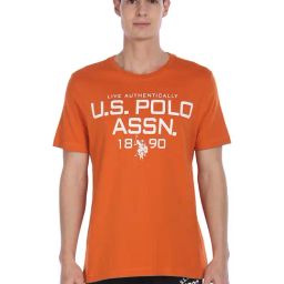 U.S. Polo Assn. Orange Printed T-Shirt-image-40