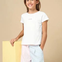 U.S. Polo Assn. Girls White Regular Fit T-Shirt-image-45