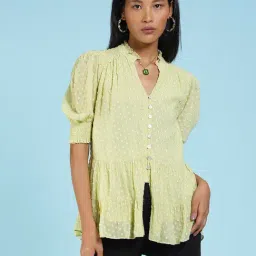 Label Ritu Kumar Light Green Top-image-94