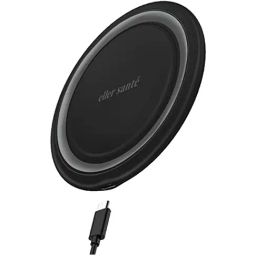 Eller Sante 15W Wireless Charger Fast Charging Pad with Type C Cable (MontClad-Black)-42