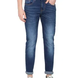 Ad By Arvind Blue Cotton Slim Fit Jeans-image-39