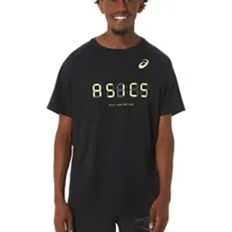 Asics Black Regular Fit Printed Sports T-Shirt-image-83