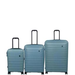 It luggage Smokey Blue 8 Wheels Large Hard Cabin Trolley Bag Set of 3-34