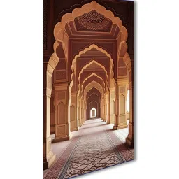 Nestroots Ornate Arched Hall Canvas Collection Stretch Canvas Frame Wall Painting - Set of 4 image 3