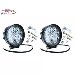 Auto Pearl 9 LED Round Shaped Fog Light Compatible For Royal Enfield Thunderbird 350 (Set of 2) image 3