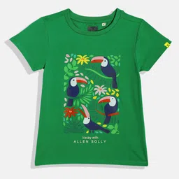 Allen Solly Junior Girls Tropical Printed Pure Cotton T-shirt-51