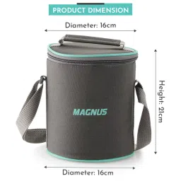 MAGNUS Solid Transparent Borosilicate 400ml Lunch Box Set image 3