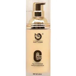 Matt Look Zero Pore Oil Control Full Coverage Matte Foundation Natural Golden Caramel - 45 ml image 2
