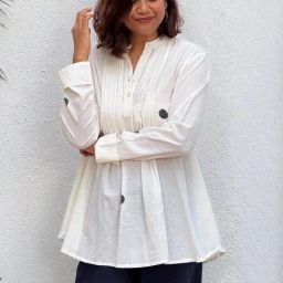 Chidiyaa Suchitra Block Printed Cotton Kurta-image-20
