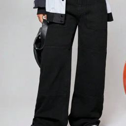 Kotty Black Regular Fit High Rise Jeans-image-10