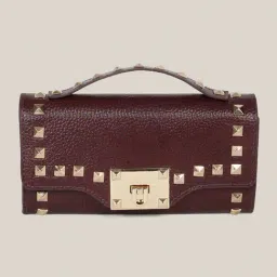 Hats Off Accessories Purple Elegance Small Leather Clutch-picture-14