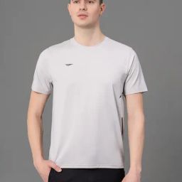 Red Tape Light Grey Regular Fit Printed Sports T-Shirt-image-96