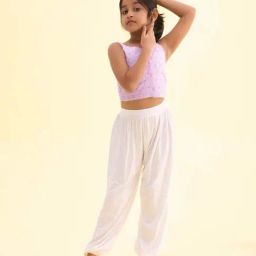 Go Colors! Kids White Relaxed Fit Harem-image-25
