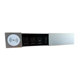 Techut Slide Out Cable Cubby with Wireless Charger, 2 Universal Power Socket, 2 USB Charger, 1 CAT6 Socket, 1 HDMI Socket, THT-1324-31