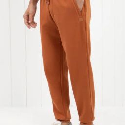 Rare Rabbit Rust Regular Fit Solid Trackpants image 3