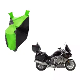 Auto Pearl Waterproof Two Wheeler Cover For BMW K 1600 (Green & Black)-image-74