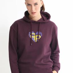 RAREISM Maroon Blended Printed Long Sleeves Sweatshirt-image-7