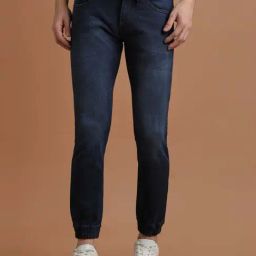 Allen Solly Mid Navy Slim Fit Jogger Jeans-image-93