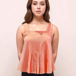Zink London Peach Loose Fit Top-image-83
