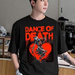 KAIDO Men Graphic Printed Round Neck Cotton Oversized T-shirt-image-40