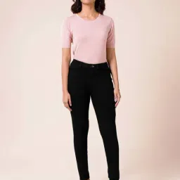 Go Colors! Black Mid Rise Jeggings-image-29