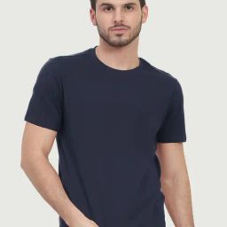 Freecultr Galaxy Blue Cotton Regular Fit T-Shirt-image-67
