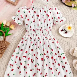 BAESD Girls Printed Fit & Flare Dress-image-77