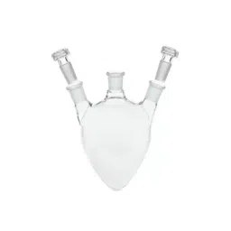 ABGIL Flask Pear Shape Three Necks Angled Centre & Side with Interchangeable Joint 50 ml Transparent Borosilicate Glass, FPS-T-338-02-image-16