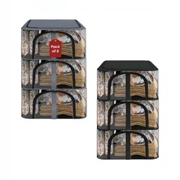 Aura Grey 6 Pieces Storage Organisers-19