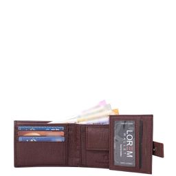 LOREM Men Textured Button Two Fold Wallet image 2