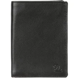 Kara Black Formal Leather Passport Holder Wallet For Men-picture-32
