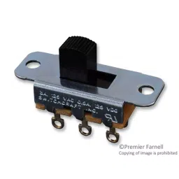 SWITCHCRAFT/CONXALL Switch, Slide, Dpdt, 3A, 125V, Panel, 46206LRX-picture-0