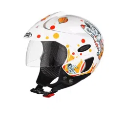 Studds MARSHALL KIDS D2 DECOR WHITE 500 mm X Small Open Face Helmet, D2 WHITE N10 BOYS-picture-12