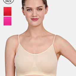 Amour Secret Women Pack Of 3 Pink & Red Bra-image-35