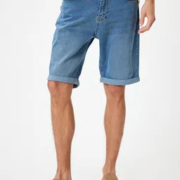 Koton Men Washed Slim Fit Denim Shorts Technology-image-71