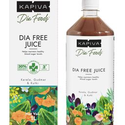 Kapiva Dia Free Juice 1L Clinically Proven Diabetes Care Amla Karela Jamun Guduchi & 7 More-image-73