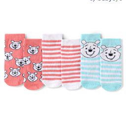 Babyoye Disney Anti-Bacterial Ankle Length Striped & Winnie the PoohGraphics Pack Of 3- Multicolour-image-25