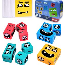 Super Toy Rubika Cube Face Changing Wooden Puzzle 3D Educational Toy for Kids Mind Trick Game-10