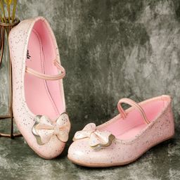 boyz n galz Shimmer Bow Applique Detailed Ballerinas - Pink-image-88