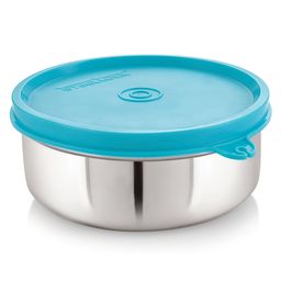 Steel Lock Flex Stainless Steel Container/Dabba with Lid Airtight for Food Storage, Easy to Carry, Leak Proof and Stackable (SL-32/500 ml) Turquoise.-image-80