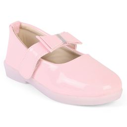 Chiu Solid Bow Applique Ballerinas - Light Pink-picture-17